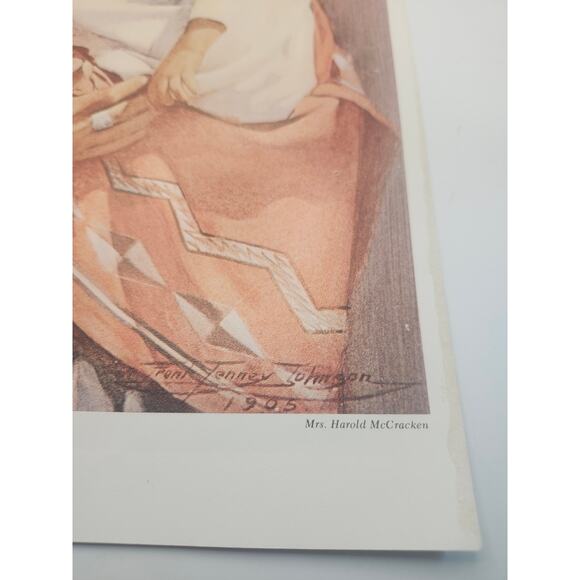 Print A Navajo Madonna & Voices of the Night Frank Tenney Johnson Art 13x10 - Picture 6 of 12